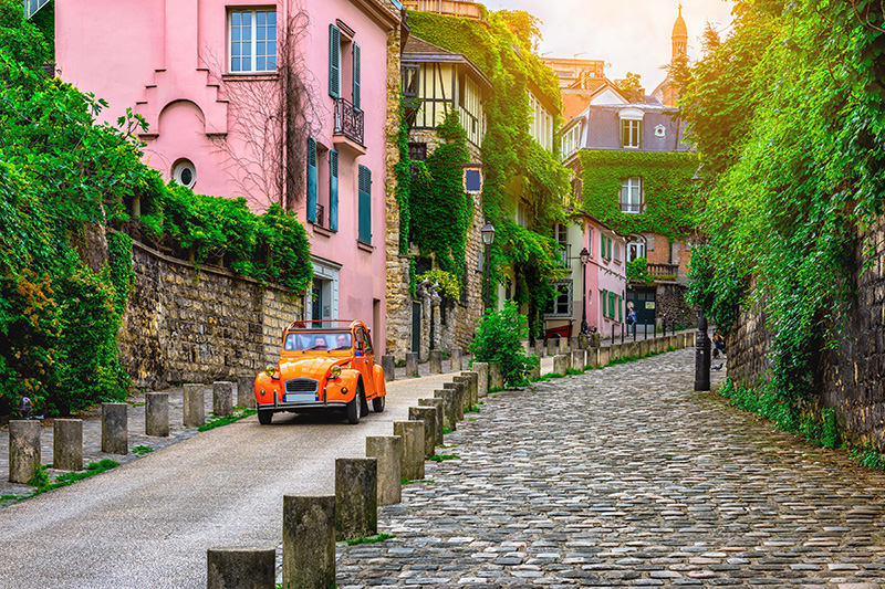 paris- route butte montmartre